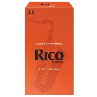 Rico ลิ้นเทเนอร์ แซกโซโฟน รุ่น กล่องส้ม เบอร์ 2.5 (25 อัน/กล่อง)