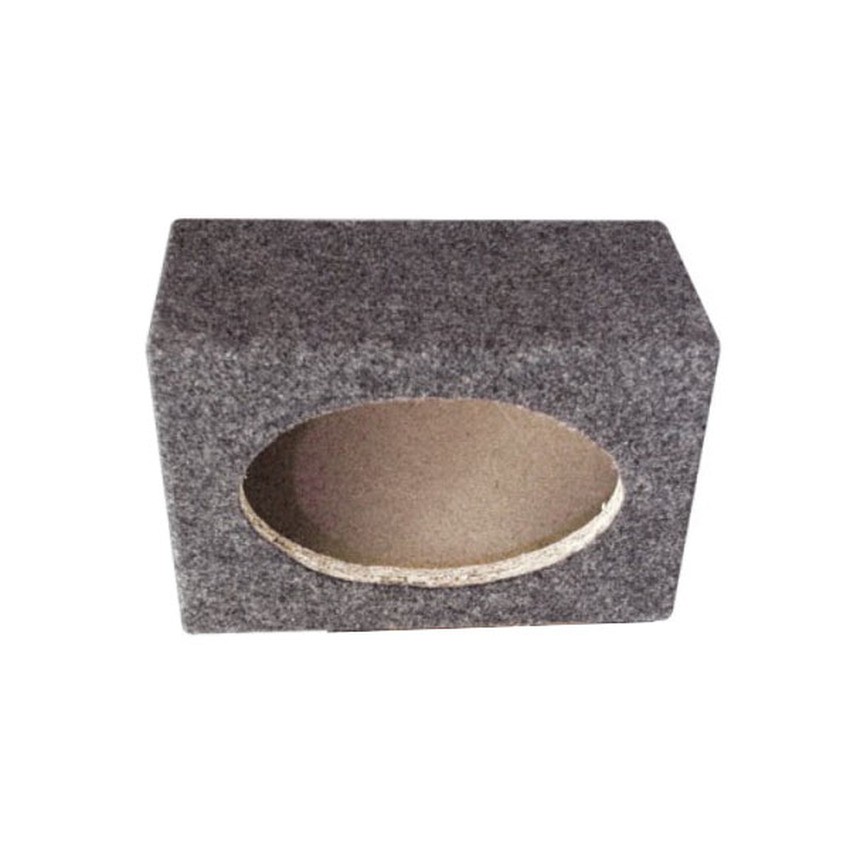 NKE ตู้ลำโพงเปล่า หุ้มกำมะหยี่ 6-Inch X 9-Inch Carpeted Cabinets -
Grey