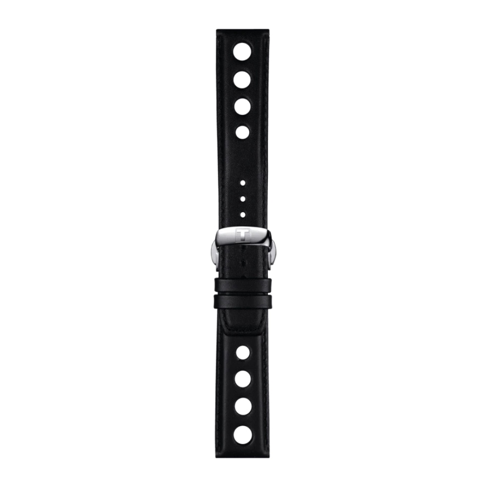 Tissot Black Leather Strap lugs 20/18 mm ทิสโซต์ สายหนัง สีดำ ขนาด 20/18 มม. T852037163