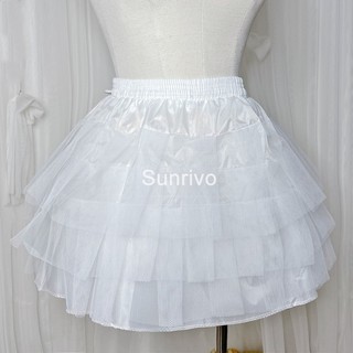 Lolita exclusive 4-layer mini skirt, daily skirt, wedding support skirt