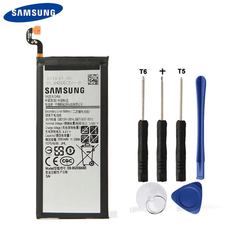 แบตเตอรี่ Samsung Original EB-BG930ABE สำหรับ Samsung GALAXY S7 SM-G9300 G930F G930A G930L G9308 G93