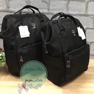 💕 ANELLO LIMITED EDITION All Black backpack รุนฮิตติดชาร์จ