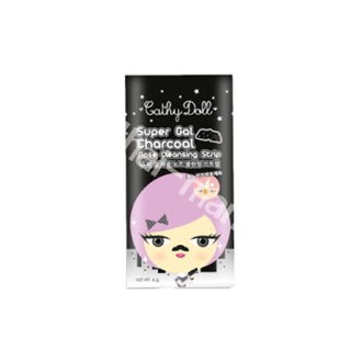 แผ่นลอกสิวเสี้ยน Cathy Doll Super girl Charcoal Nose Cleansing Strip