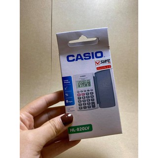 เครื่องคิดเลข Casio HL-820LV ฝาพับขนาดสำหรับพกพา ของแท้100% รับประกัน2ปี