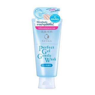 senka perfect gel gentle wash โฟมล้างหน้า เซนกะ เจล เจนเทิ้ล วอช 100g. สูตรใหม่