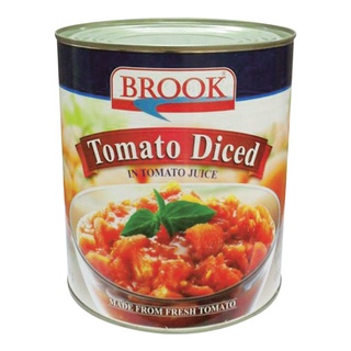 พร้อมส่ง! บรูค มะเขือเทศหั่นชิ้น 565 กรัม Brook Tomato Diced 565 G