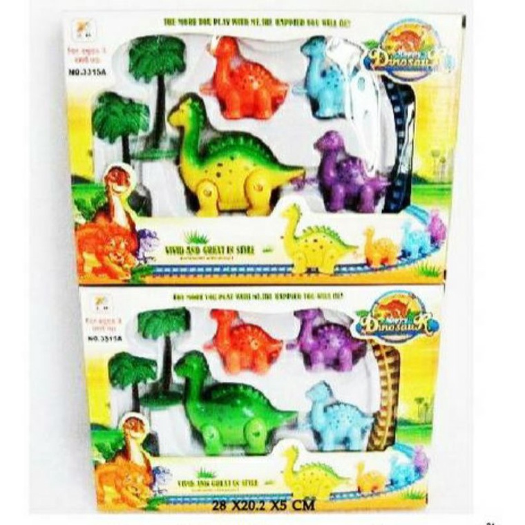 ของเล่น รถไฟไดโนเสาร มีหลายขบวน วิ่งในราง สีสวย เล่นสนุก