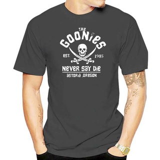 เสื้อยืดแขนสั้น ผ้าฝ้าย 100% พิมพ์ลายกราฟฟิค Goonies เหมาะกับเดินชายหาด สําหรับผู้ชายสามารถปรับแต่งได้