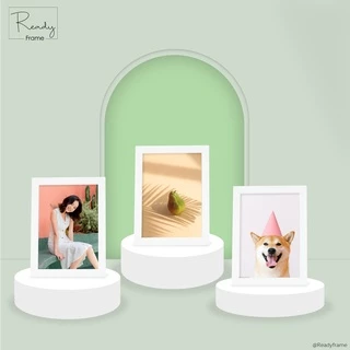 [ขายดี] ReadyFrame กรอบรูป A4 มินิมอล Modern Minimal ใส่รูปภาพ เกียรติบัตร ใบประกาศ กระจกแท้ ผลิตในไทย 10 สี
