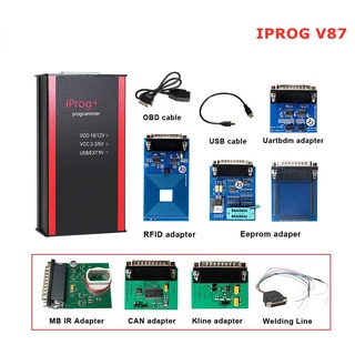 V87 Iprog อัพเดท + โปรแกรมเมอร์คีย์ สําหรับ ECU + IMMO + EEPROM + รีเซ็ตถุงลมนิรภัย เป็น 2019 รถยนต์ Iprog Pro แทนที่ Tango / Carprog / Digiprog3