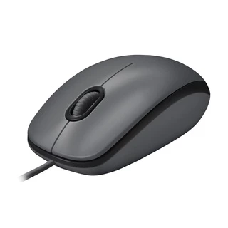 Logitech M100R Wired USB Mouse (เมาส์มีสายราคาประหยัดและทนทาน เชื่อมต่อ USB พร้อมใช้งานได้ทันที)