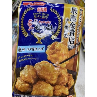 แป้ง ผสมสำหรับชุบทอด รสเค็ม ตรา  นิสชิน 100 G. Karaage Ko Shio Aji Kokuuma Shiage ( Nisshin Brand ) คาราอาเงะ โกะ ชิโอะ อาจิ โคคุอุมะ ชิอาเงะ