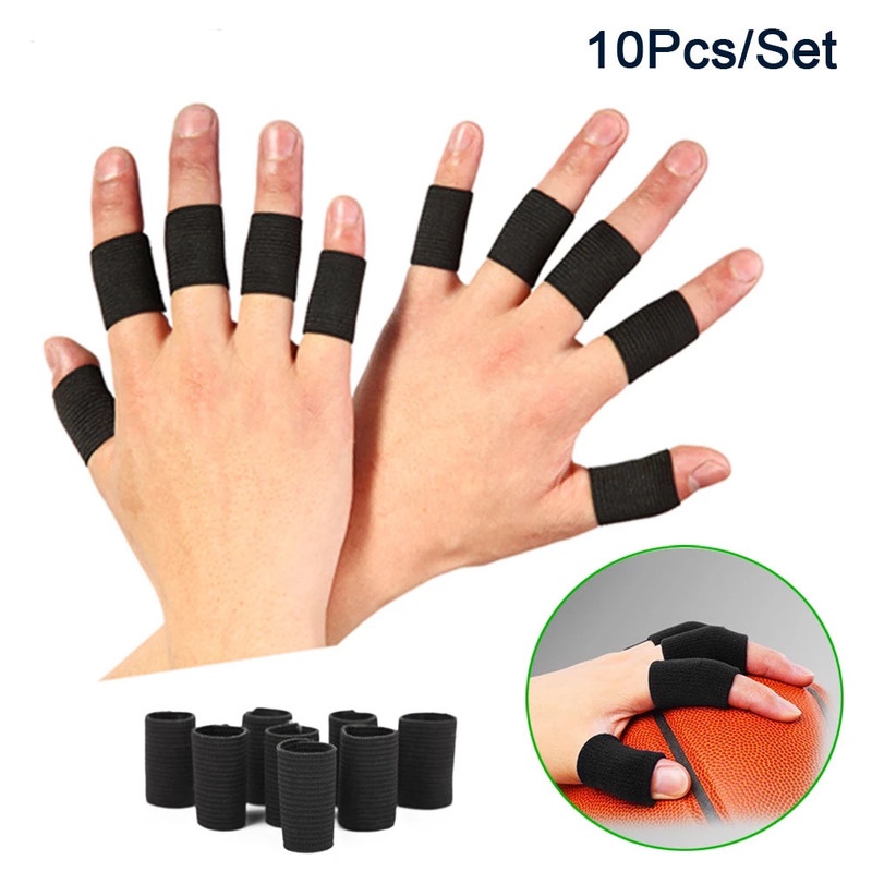 ปลอกสวมนิ้วมือ สามารถปรับได้ สำหรับป้องกันอาการปวดนิ้ว 10 ชิ้น