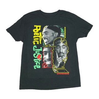 Tupac Shakur 2Pac บทกวีความยุติธรรมแร็พเพลงผู้ชายเสื้อยืดผ้าฝ้ายบริสุทธิ์ DXstreetwearregalo Q}D