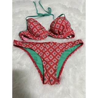 bikini holisier in red xs