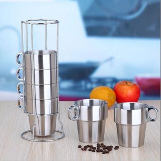 KITCHENWARE_NUMBER1 [พร้อมส่ง] ชุดแก้ว อเนกประสงค์สแตนเลส  พร้อมขาตั้ง