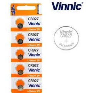 ถ่านกระดุม Vinnic, Vsai CR927 3V Lithium Battery  ของใหม่ ของแท้