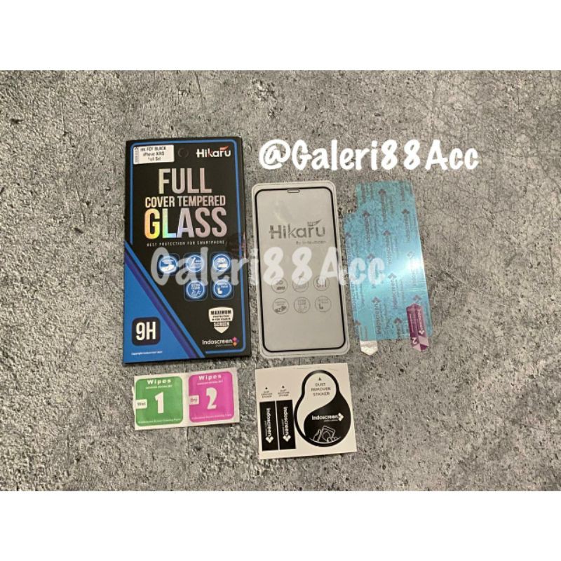 Iphone X XS XR XS Max 11 11 Pro 11 Pro Max Hikaru กระจกนิรภัยคลุมทั้งหมด 3D - เต็มหน้าจอ