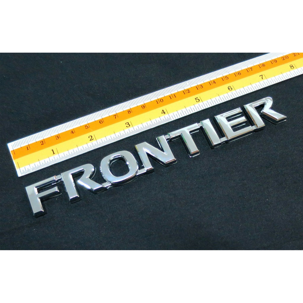 (1ชิ้น) FRONTIER LOGO โลโก้นิสสัน ฟรอนเทียร์ ชุบ ปี 1990-2017 17เซนติเมตร NISSAN FRONTIER NAVARA D21