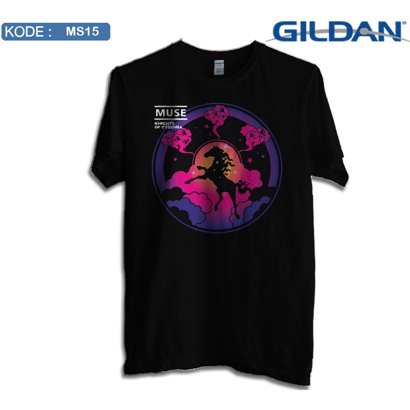 GILDAN เสื้อยืด muse band knight of cydonia original gidan softstyle