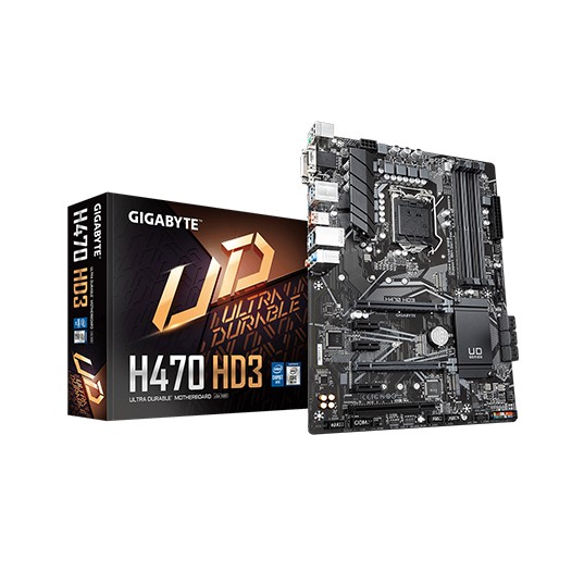 (ของใหม่ศูนย์ไทย)Motherboard (เมนบอร์ด)GIGABYTE H470 HD3(ล็อตใหม่)