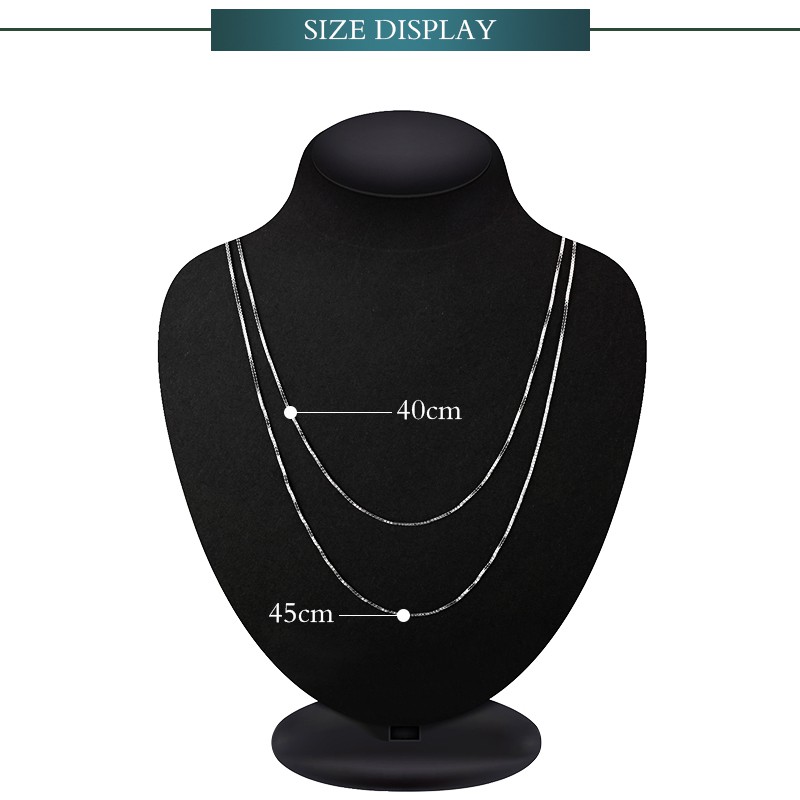 สร้อยคอเงินแท้ 92.5% แฟชั่น เครื่องประดับสำหรับผู้หญิง