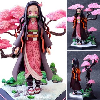 Figure ฟิกเกอร์ Model โมเดล Kimetsu no Yaiba Demon Slayer ดาบพิฆาตอสูร Kamado Nezuko คามาโดะ เนซึโกะ ชุดกิโมโน