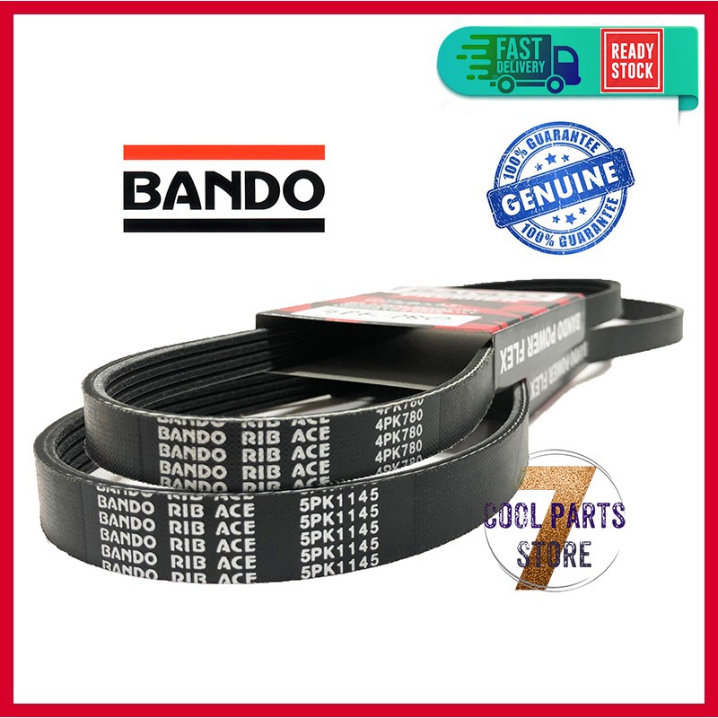 Proton Wira 1.6 Proton Satria Aircon เข็มขัดไดชาร์จ 5PK1145 4PK780 BANDO