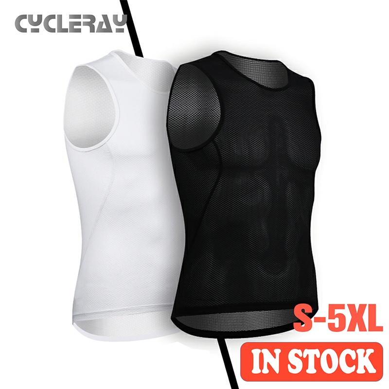 Cycleray เสื้อกล้าม แขนกุด แห้งเร็ว ลายดาว สําหรับผู้ชาย ปั่นจักรยาน
