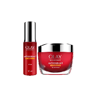 Olay Antioxidant โอเลย์ แอนตี้ออกซิแดนท์ Vitamin B3, C, E ครีมทาหน้า 50G + เซรั่ม 30ml