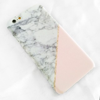 พร้อมส่ง เคสลาย Marble+Pink 02