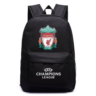 พร้อมส่ง กระเป๋าเป้สะพายหลัง กระเป๋านักเรียน ผ้าแคนวาส ขนาดเล็ก ลาย Liverpool Salah สําหรับผู้ชาย และผู้หญิง