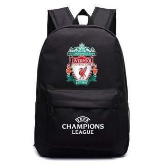 พร้อมส่ง กระเป๋าเป้สะพายหลัง กระเป๋านักเรียน ผ้าแคนวาส ขนาดเล็ก ลาย Liverpool Salah สําหรับผู้ชาย และผู้หญิง