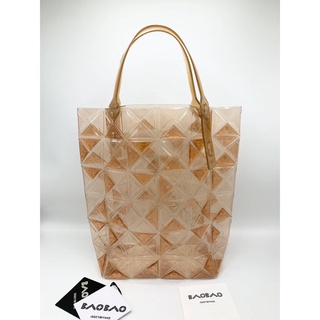 BAO BAO ISSEY MIYAKE "LUCENT BOXY" MINI TOTE BAG กระเป๋าบาวบาว อิซเซ่ มิยาเกะ พลาสติก monochronic 6x6 block 13x13 นิ้ว