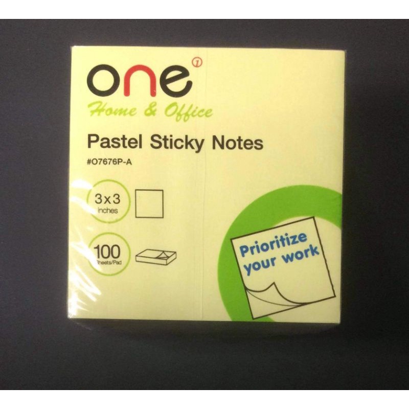 ONE กระดาษโน้ต 3"x3" พาสเทล (5เล่ม) ONE O7676P-A