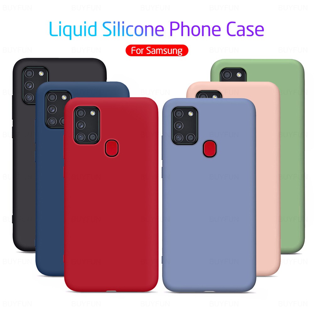 Case For Samsung Galaxy 1s 1 S A31 1 M01 M11 M21 M30s M31 Simple Liquid Silicone Soft Phone Case Shockproof Casing Back Cover Shell For Samsung M31 Shopee Thailand