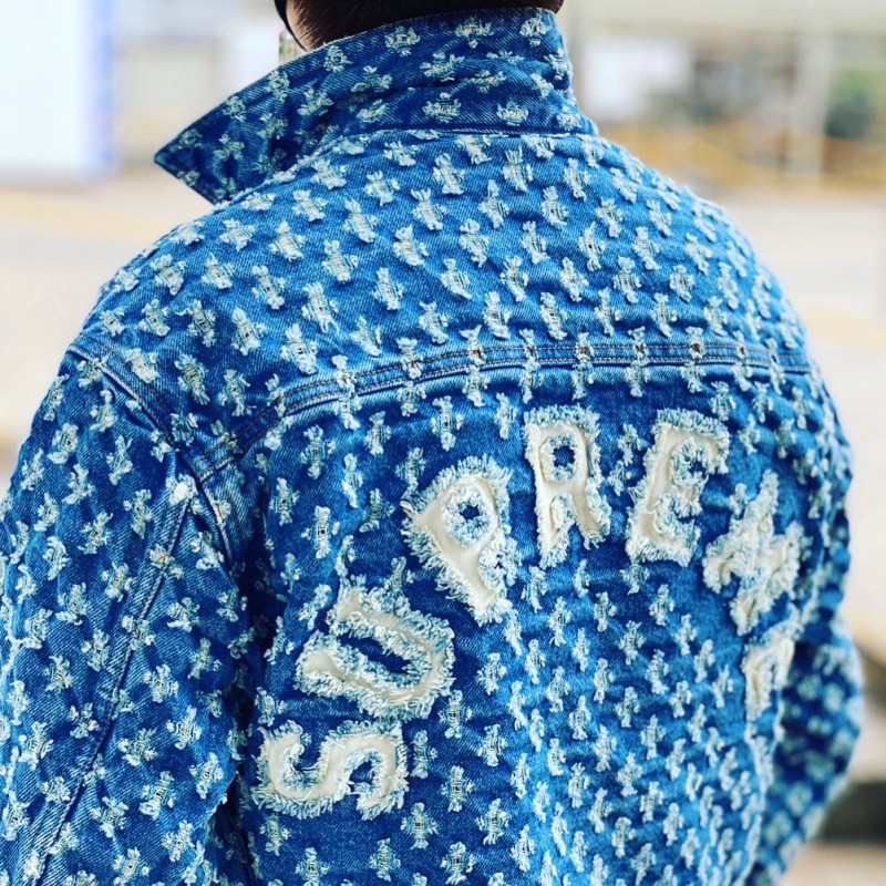 Supreme Hole Punch Denim Trucker Jacket | vrealitybolivia.com