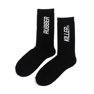 Rubber Killer - RK CREW SOCKS : BLACK (ถุงเท้า)