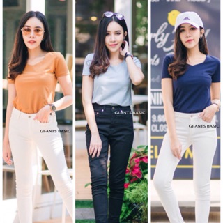 เสื้อคอทรงเหลี่ยมแขนสั้น ผ้า ZARA