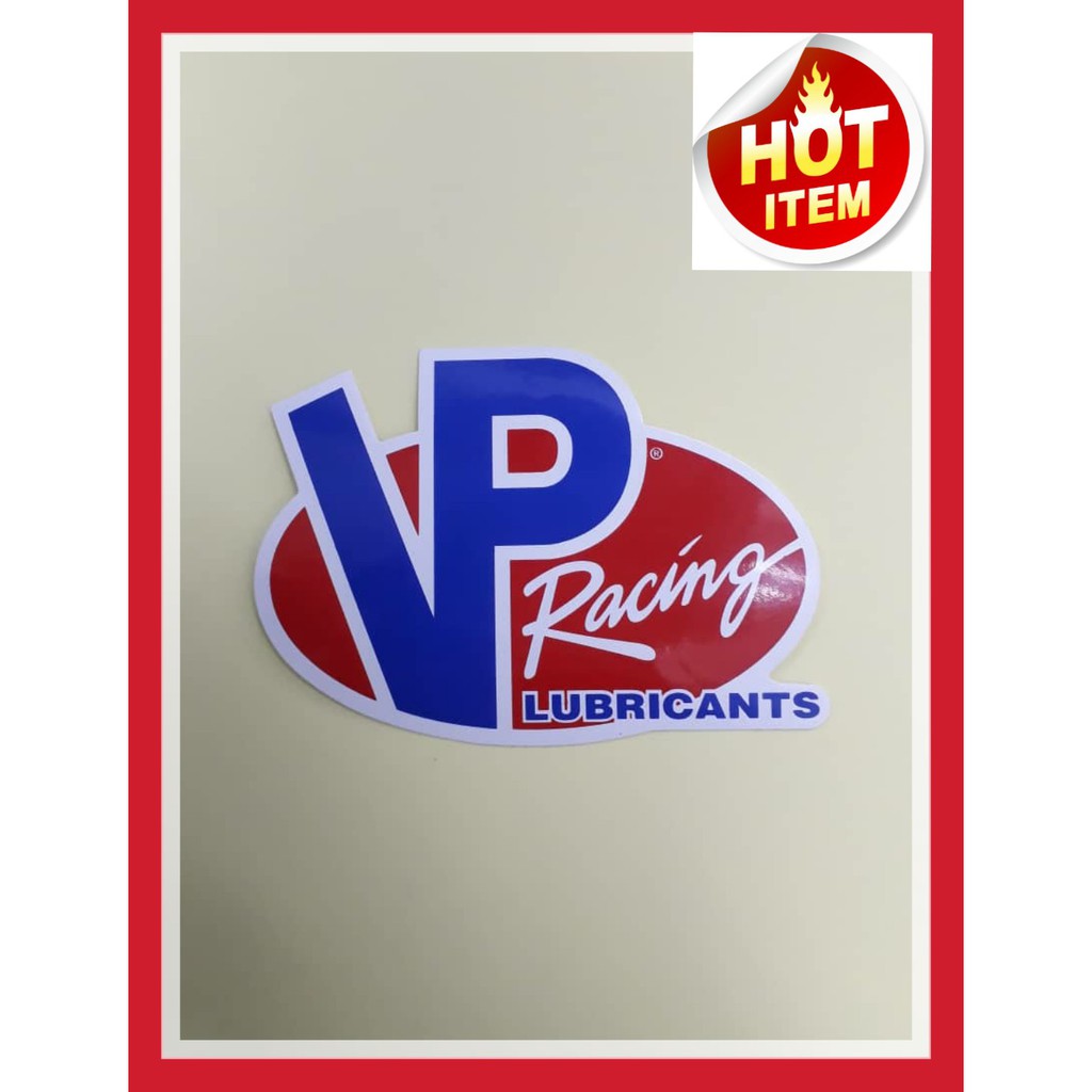 สติ๊กเกอร์ VP Racing สําหรับรถจักรยานยนต์และรถยนต์
