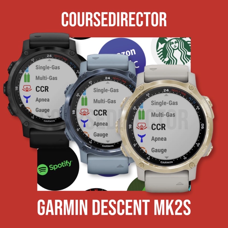 (ล่าสุดพร้อมส่งประกันศูนย์ไทย) Garmin Descent Mk2S Dive Computer การ์มิน