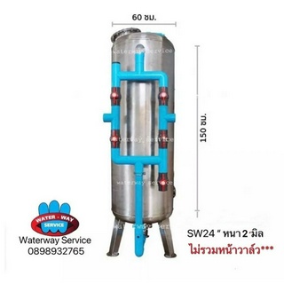 เครื่องกรองแสตนเลส (304) รุ่น 24 นิ้ว ขนาด 60 x 150 ซม.