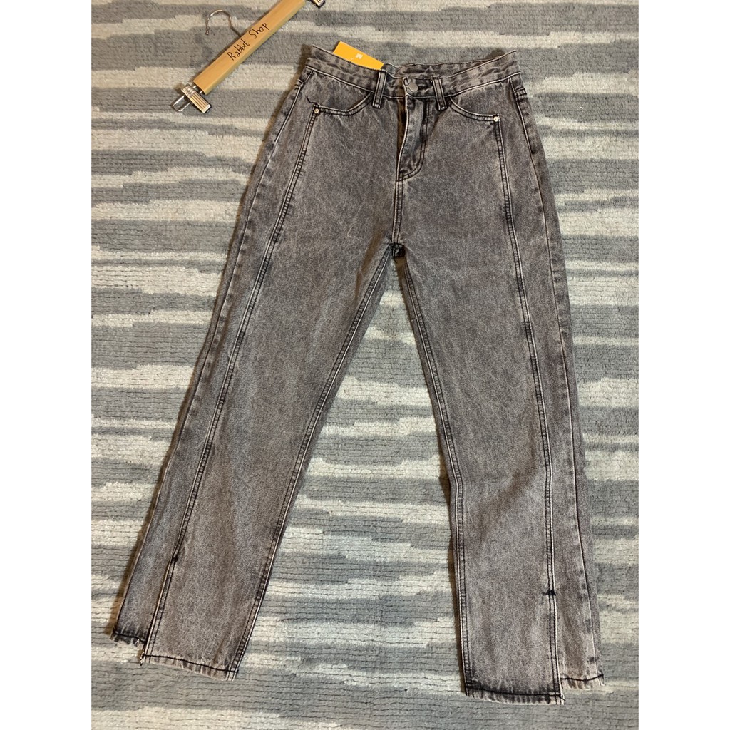 กางเกงยีนส์สีเทา รหัส b8831