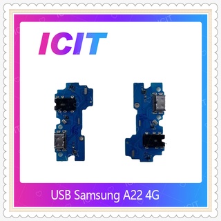 USB Samsung A22 4g อะไหล่สายแพรตูดชาร์จ แพรก้นชาร์จ Charging Connector Port Flex Cable（ได้1ชิ้นค่ะ) ICIT-Display