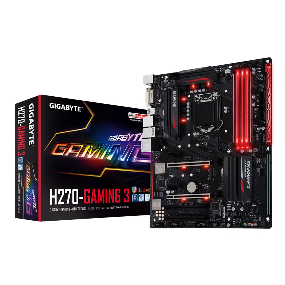 MAINBOARD (เมนบอร์ด) 1151 GIGABYTE GA-H270-Gaming 3 มือสองประกันศูนย์