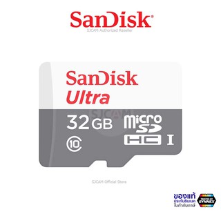 Sandisk Micro SD Card SDHC Ultra Class10 32GB อ่าน100MB/S (SDSQUNR-032G-GN3MN) เมมโมรี่ แซนดิส โทรศัพท์ แท็ปเล็ต Android
