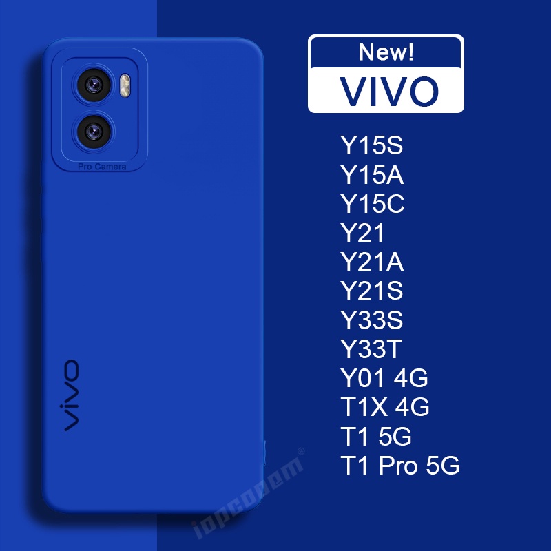 เคสซิลิโคนนิ่ม ป้องกันกล้อง สําหรับ VIVO Y15S Y15A Y15C Y01 Y21 Y21A Y21S Y21G Y21T Y21E Y33S Y33T Y
