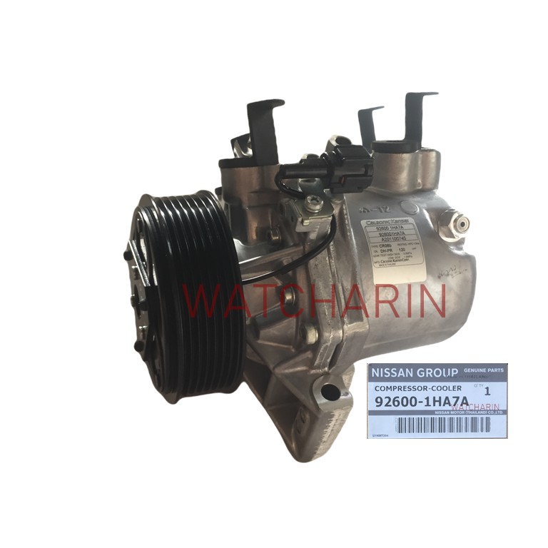 คอมแอร์ Nissan March,Almera แท้! คอมเพรสเซอร์ แอร์ นิสสัน มาร์ช,อัลเมร่า