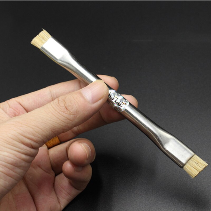 Double Headed แปรง Anti-Static IC ชิป PCB เชื่อมเมนบอร์ดเมนบอร์ดแผงวงจร Rework สําหรับมือถือ/คอมพิวเตอร์/ฝุ่นทําความสะอาด
