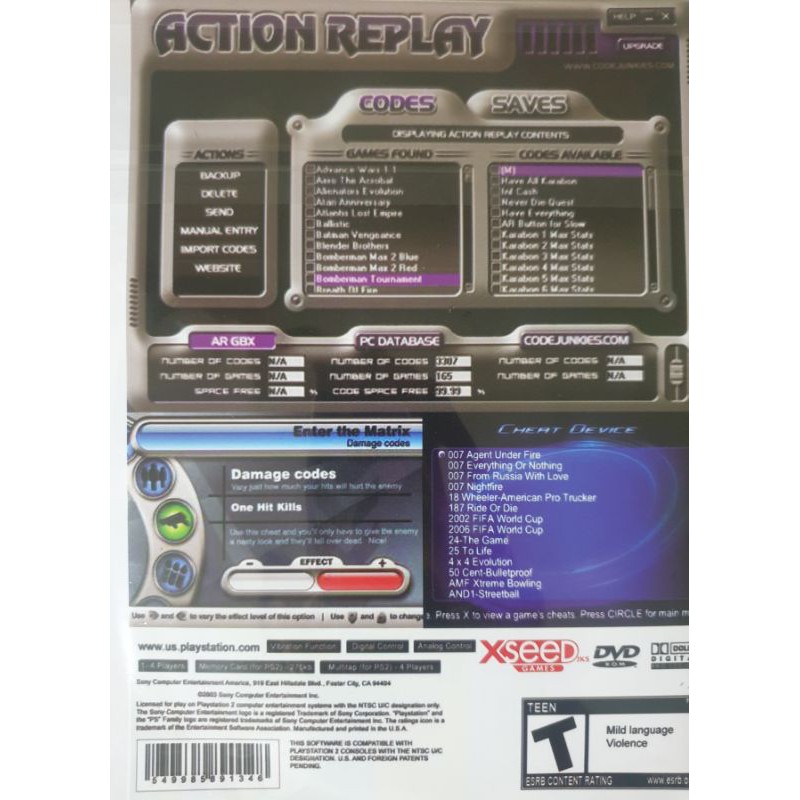 แผ่นโกงเกมส์ PS2 - ActionReplay (สูตรโกงเกมส์เพทู) เก็บปลายทางได้✅✅